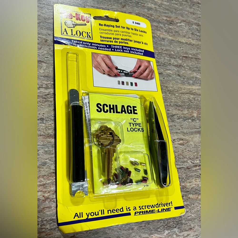 NIB Schlage Kwikset E2402 type C Re-key A lock